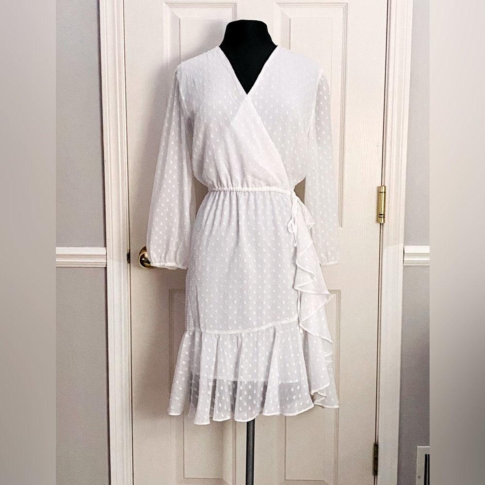 White flowy dress
